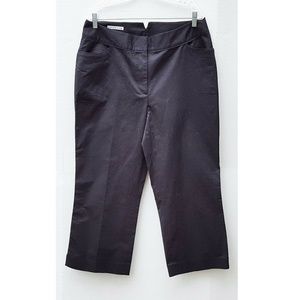 Cutter & Buck Women's Black Cropped Ankle Pants